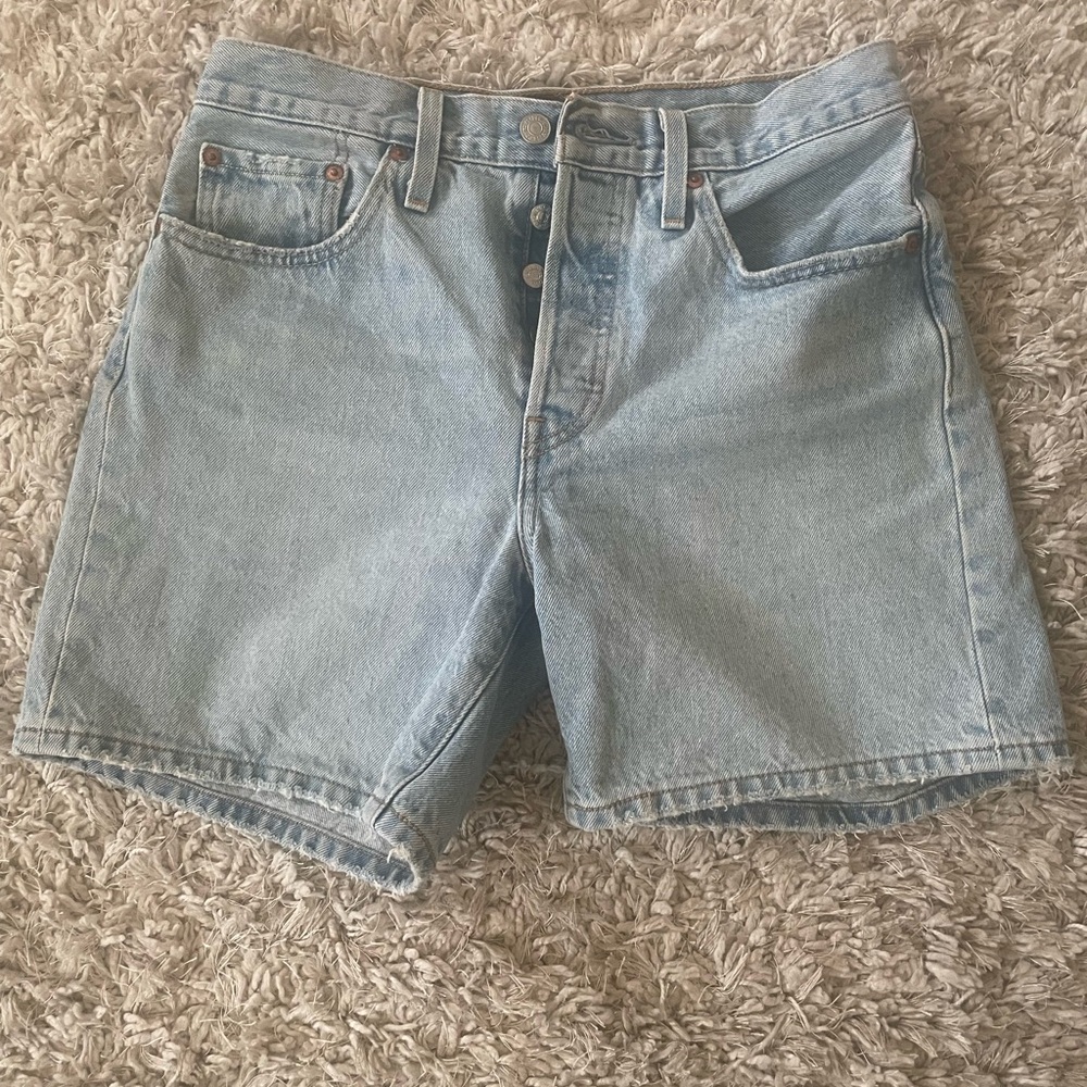 Light Blue Denim Men's Shorts
